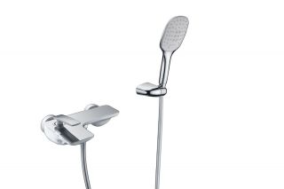 Смеситель для ванны с душем Timo Helmi белый/хром 4014/00-16Y